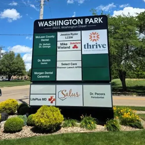 Custom marquee pylon sign